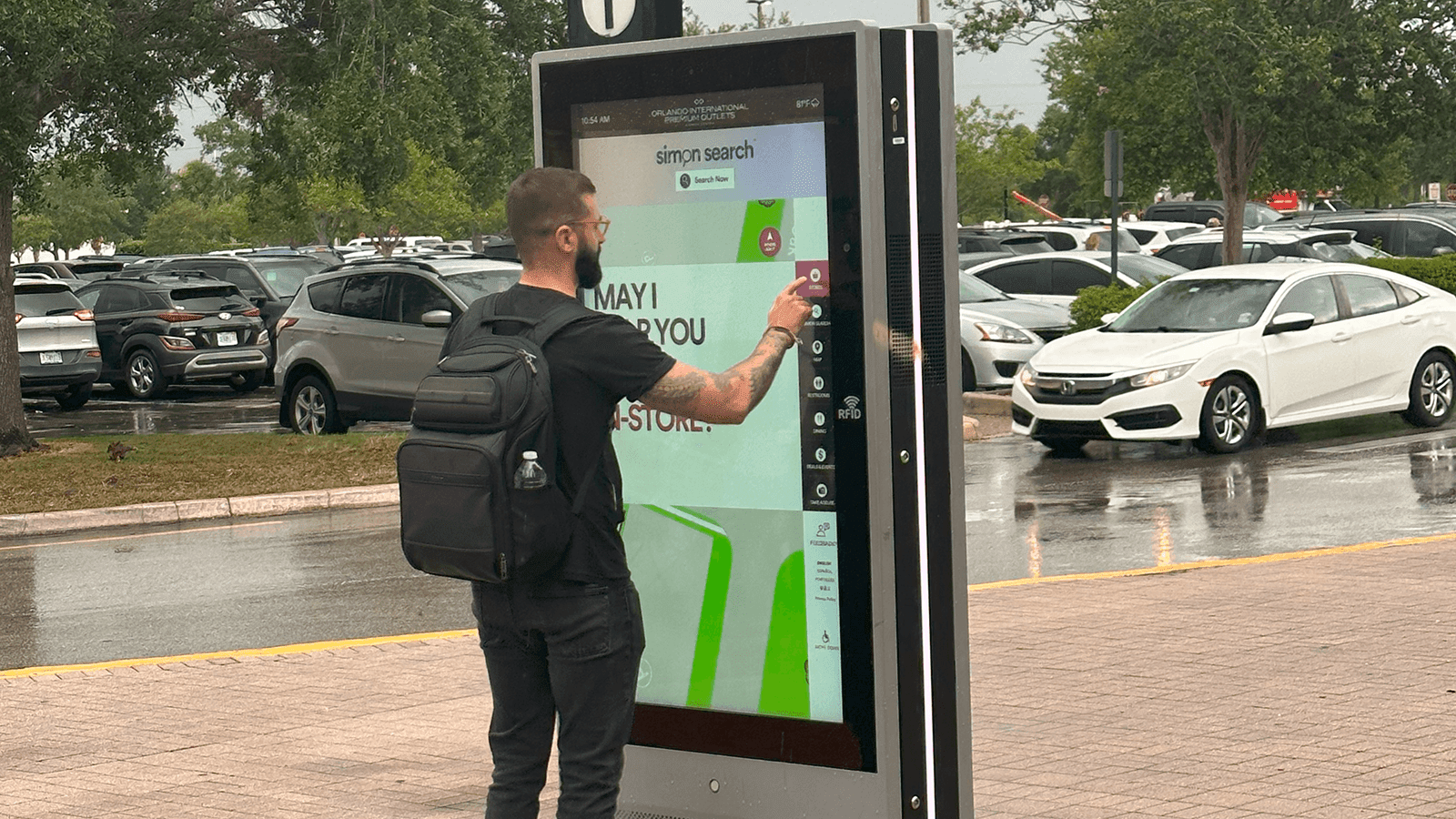 PCAP Wayfinding Kiosk for Outdoor