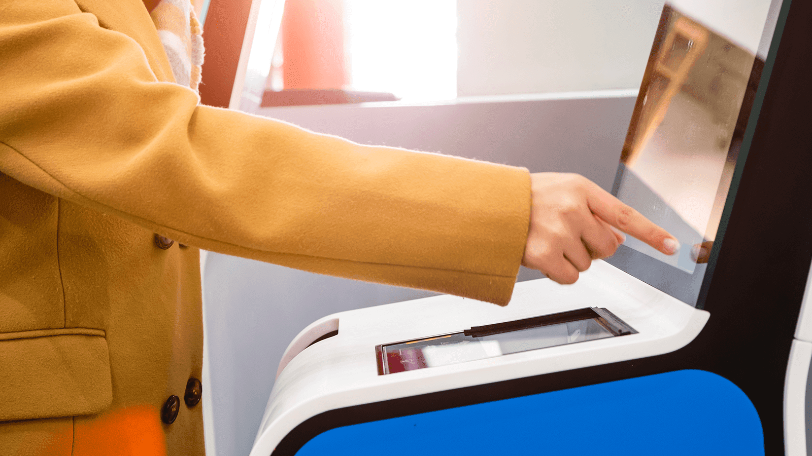 DISPLAX MESH for Check-In Kiosks