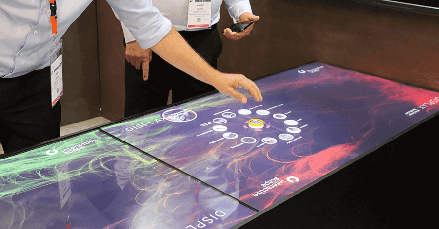 When Proven PCAP Meets Object Recognition: DISPLAX &amp;
InteractiveScape Transform Touch Tables